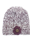 New Women Girl's knit woolen flower winter hat