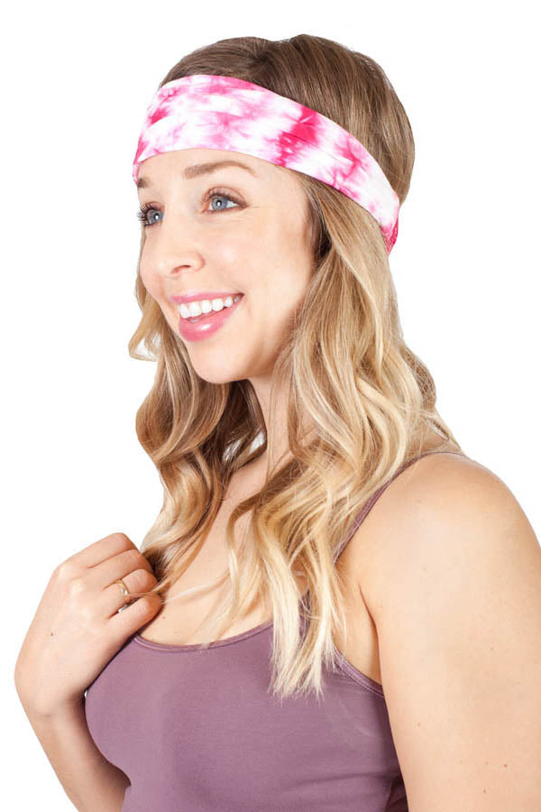 Women's Tie Dye Boho Cotton Active Yoga Travel Headband