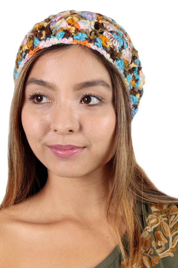 Scrunchy Petals Knitted Headband