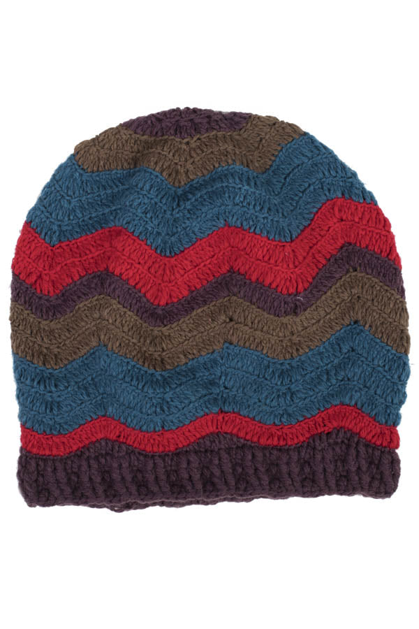 Groovey Stripes Funky Slouchy Beanie