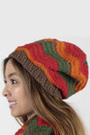 Groovey Stripes Funky Slouchy Beanie