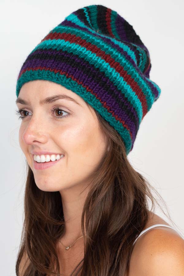 Slouchy Striped Hats