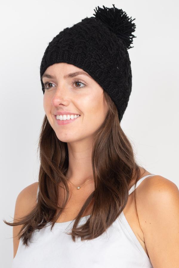 Wool PomPom Hat