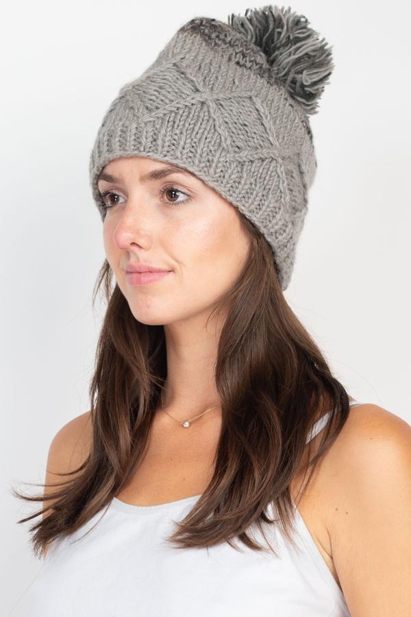 Wool PomPom Hat