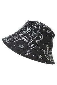 Bandana Print Reversible Bucket Hat