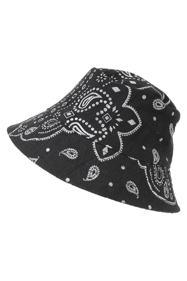 Bandana Print Reversible Bucket Hat