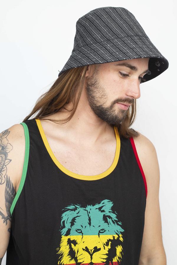 Bandana Print Reversible Bucket Hat