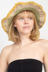 Multi Color Hemp/Cotton Summer Hat
