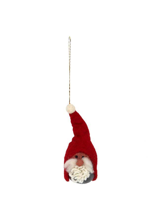 Santa Ornament: 3pcs/Pkt