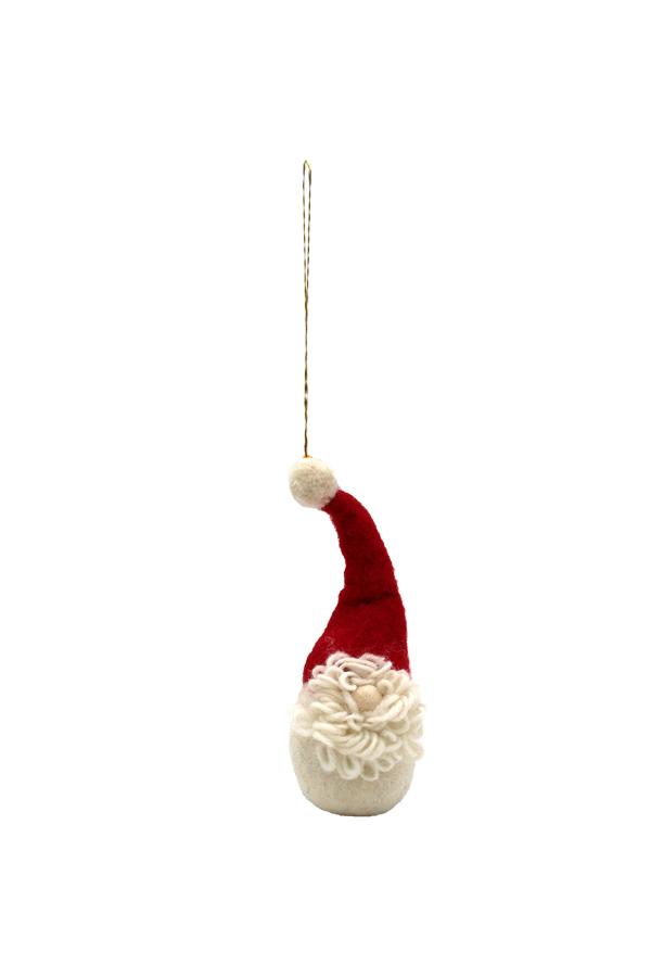 Santa Ornament: 3pcs/Pkt