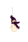 Snowman Ornament: 3pcs/Pkt