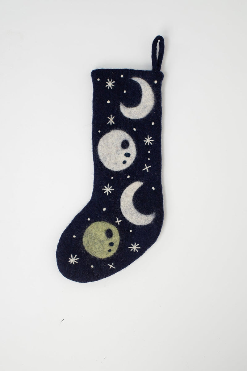 Mystical Felt Holiday Stocking