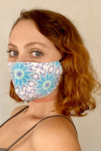Starflower print Face Mask