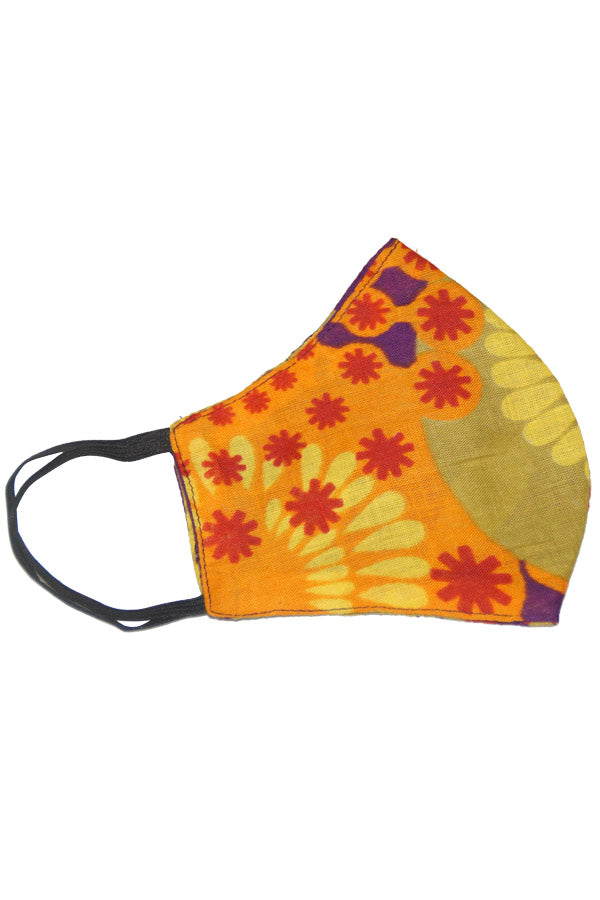 Zinnia Print Face Mask