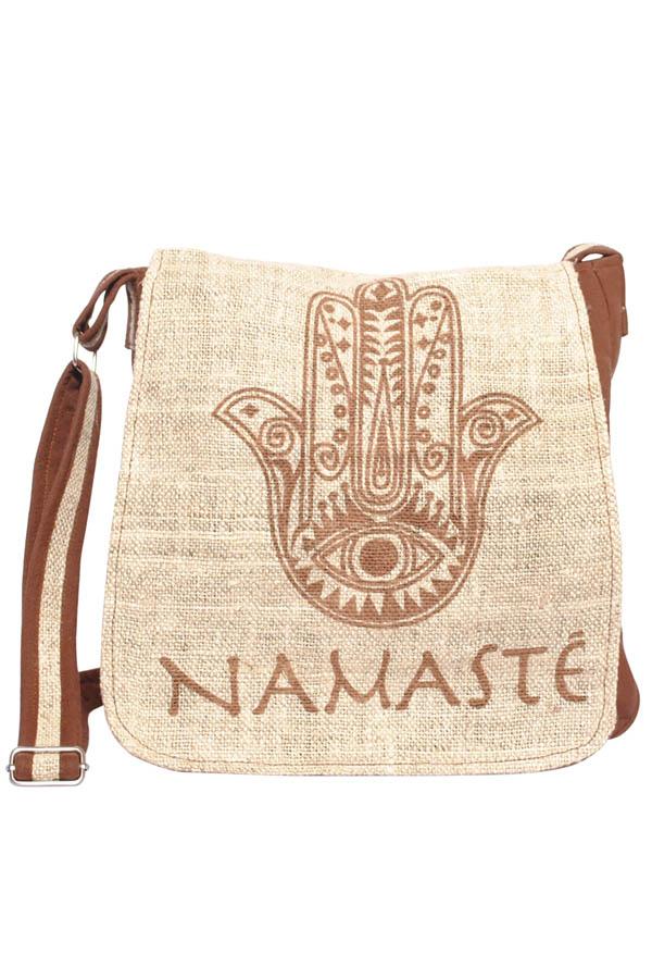 Hemp Blend Hamasa Namaste Messenger Bag