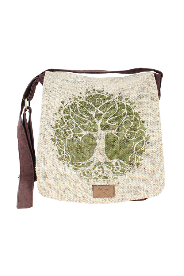 Natural Hemp-Cotton Eco Mandala hippie boho Cross body Messenger Bag sling Bag