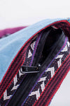 Tribal Prints Gheri Crossbody Bag-Blue