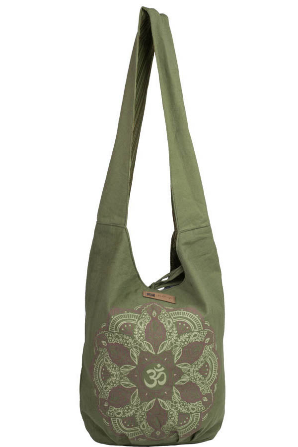 Kaleidoscope Lotus Boho Shoulder Bag