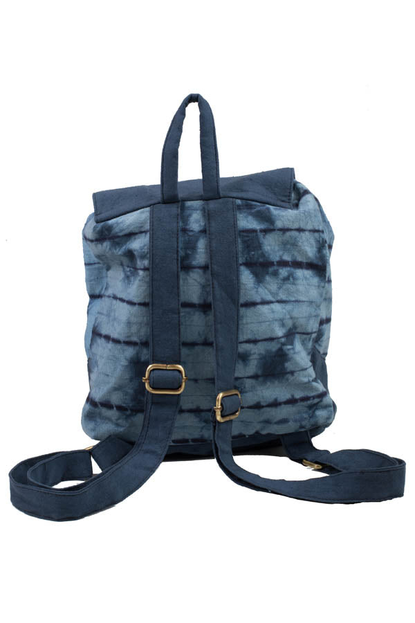 Fringe Waves Tie-Dye Mini Backpack