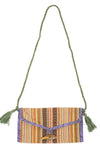 Jacquard Tri Fold Wallet Clutch