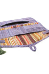 Jacquard Tri Fold Wallet Clutch