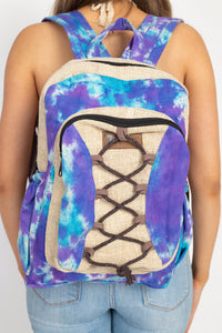 Hemp Blend Tie-Dye Buddies Backpack