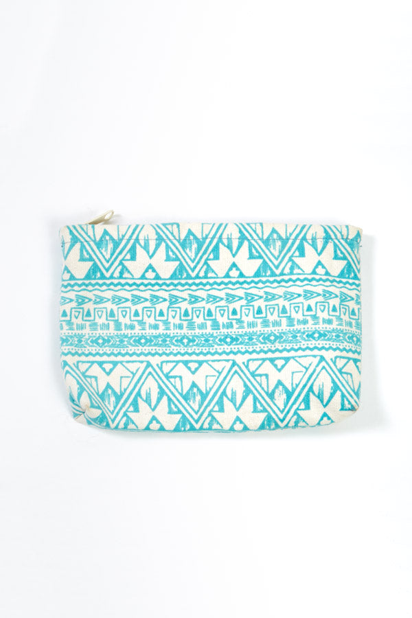 Boho Canvas Zipper Pouch