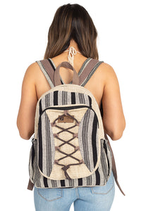Hemp Rustic Stripe Backpack