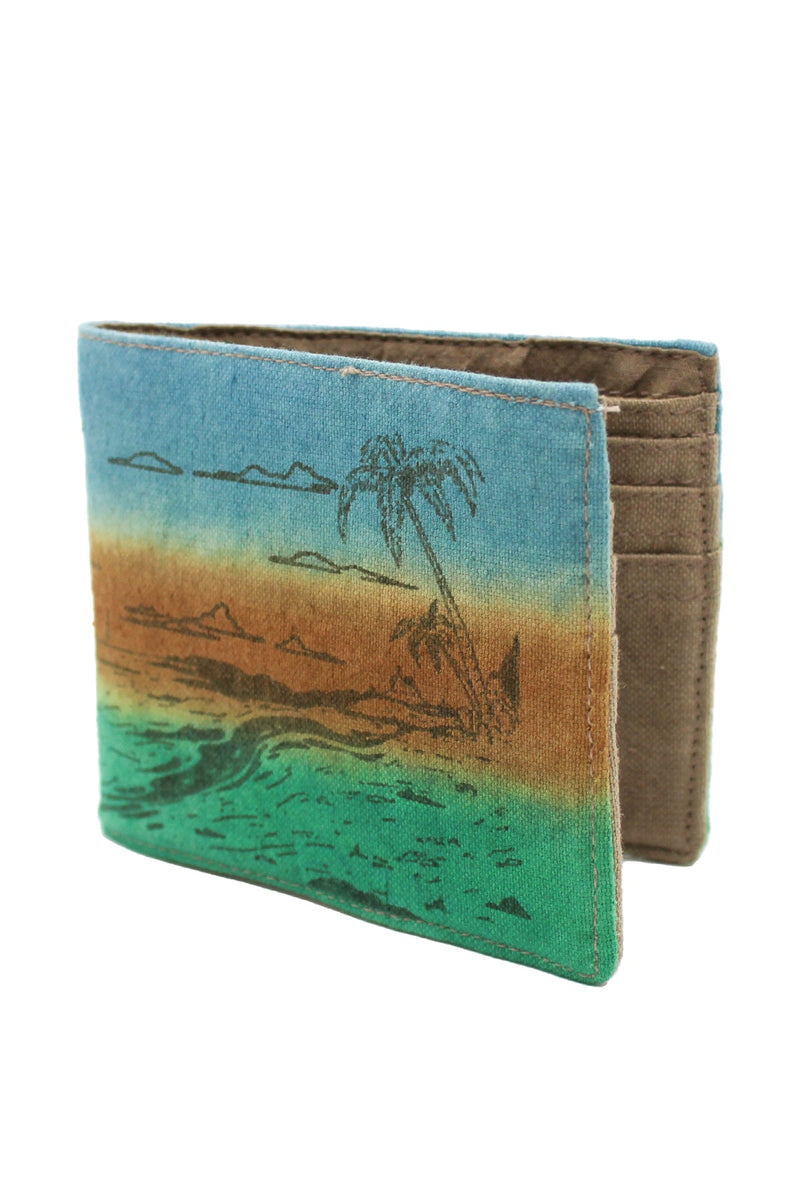 Tie-Dye Gradient Scenic Bi-Fold Wallet