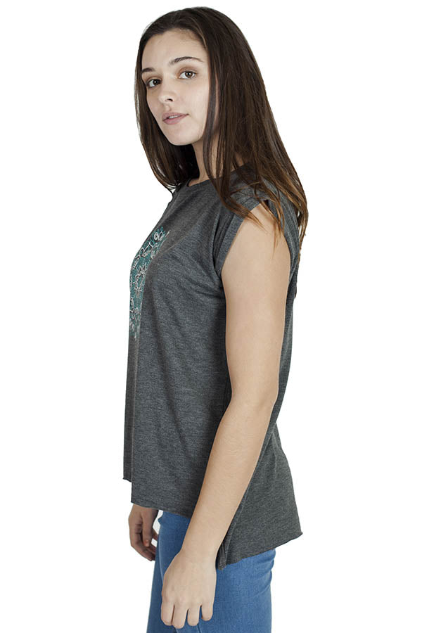 Om Flower Ladies Top