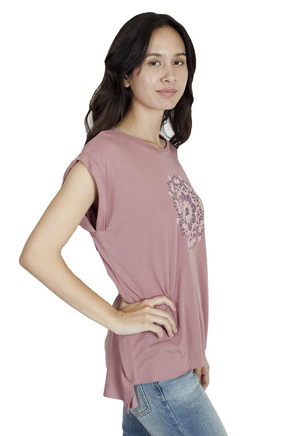 Om Flower Ladies Top