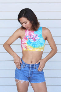 High Front V Back Yoga Bra